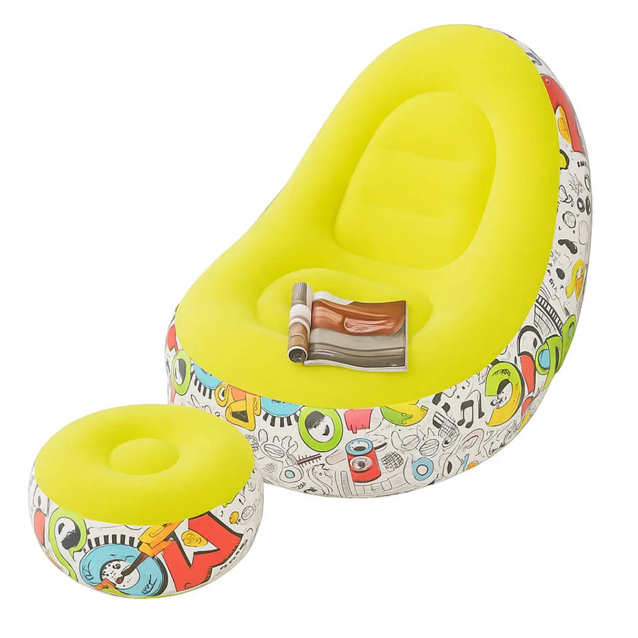 PLKO INFLATABLE CHAIR WITH HOUSEHOLD AIR PUMP