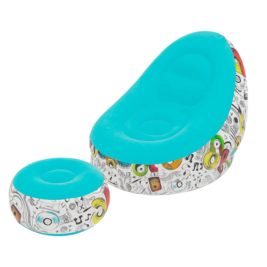 PLKO INFLATABLE CHAIR WITH HOUSEHOLD AIR PUMP