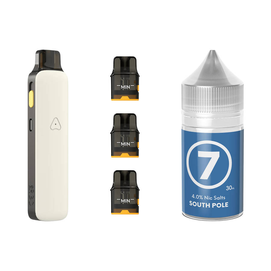 Airscream Pro II Device, Refillable Pods and E-Liquid Bundle