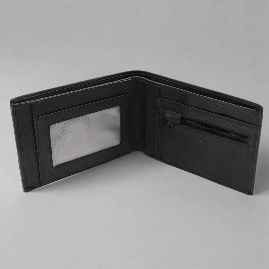 Jo Black Leather Mens Wallet
