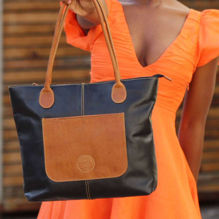 Claudia Leather Hand Bag Combo