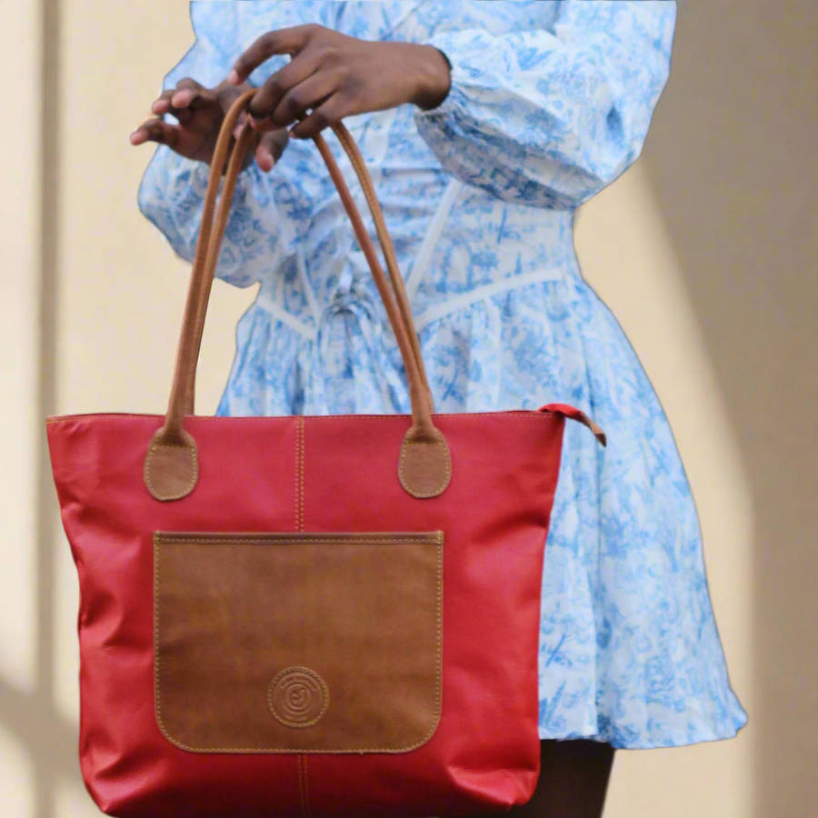 Ruby Leather Handbag