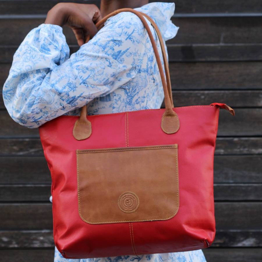 Ruby Leather Handbag
