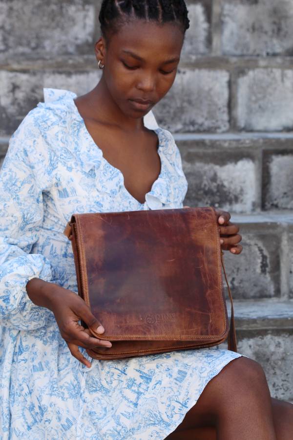 Leather Messenger Bag