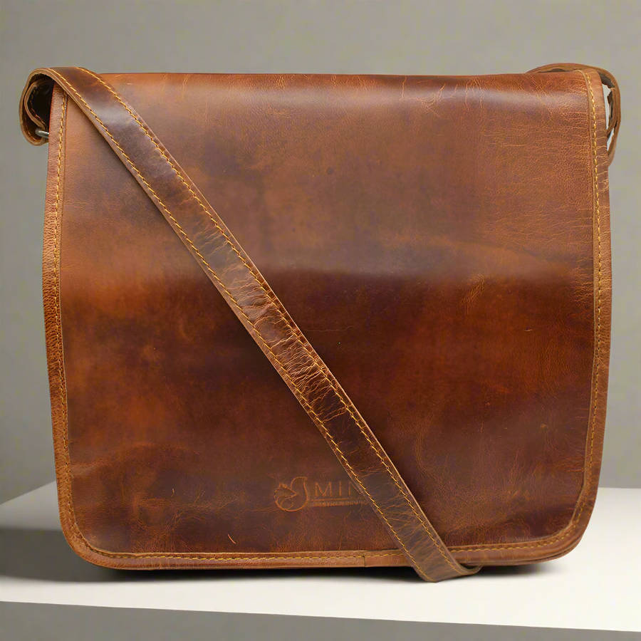 Leather Messenger Bag