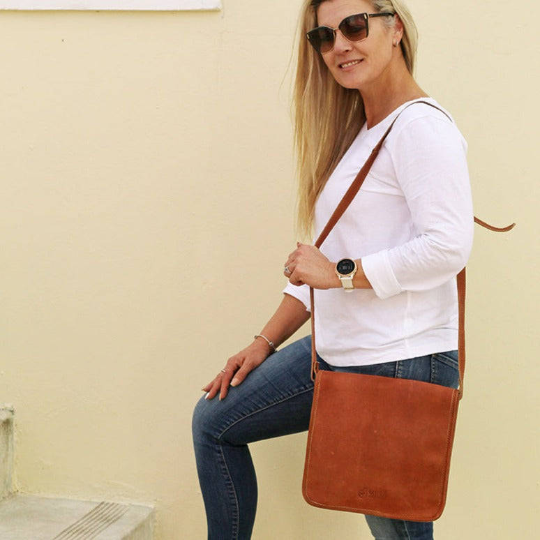 Leather Messenger Bag
