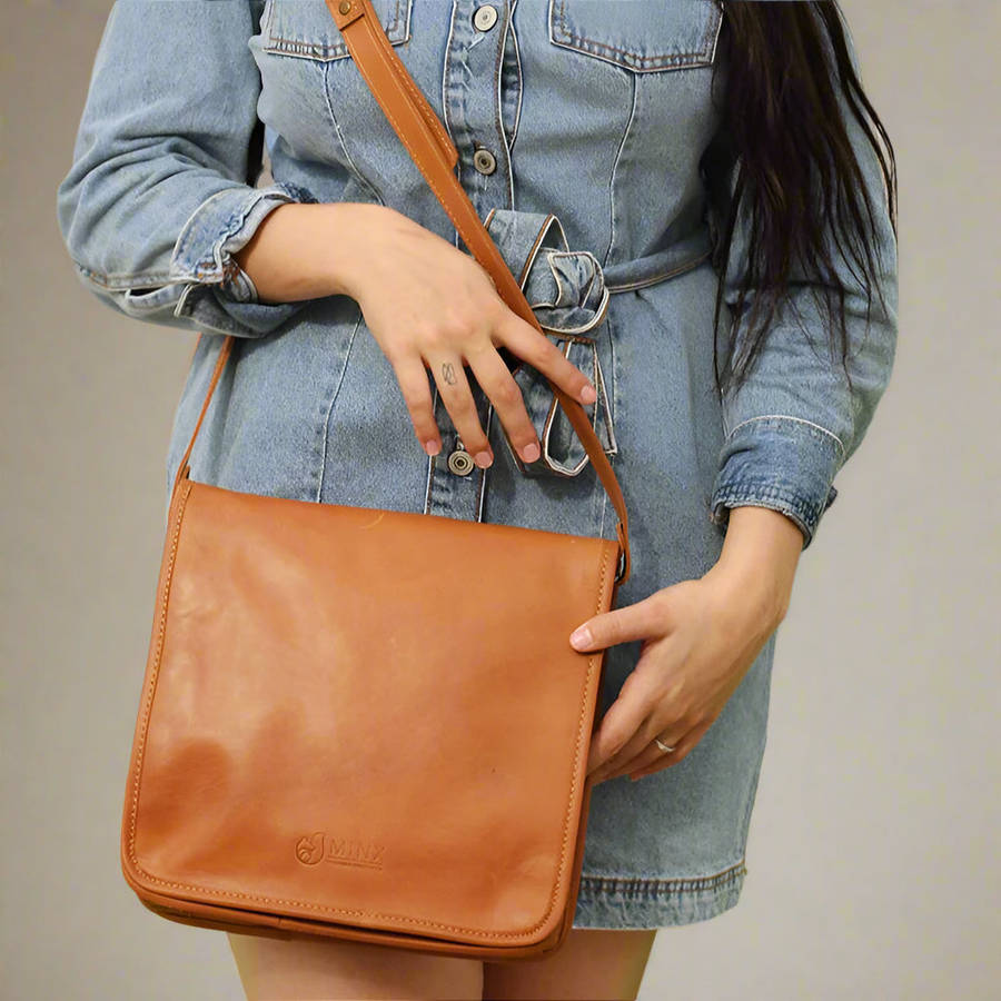 Leather Messenger Bag