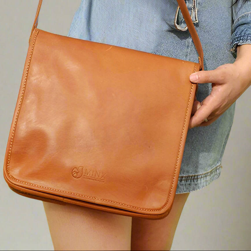 Leather Messenger Bag