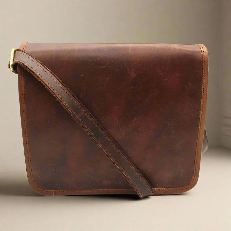 Leather Messenger Bag