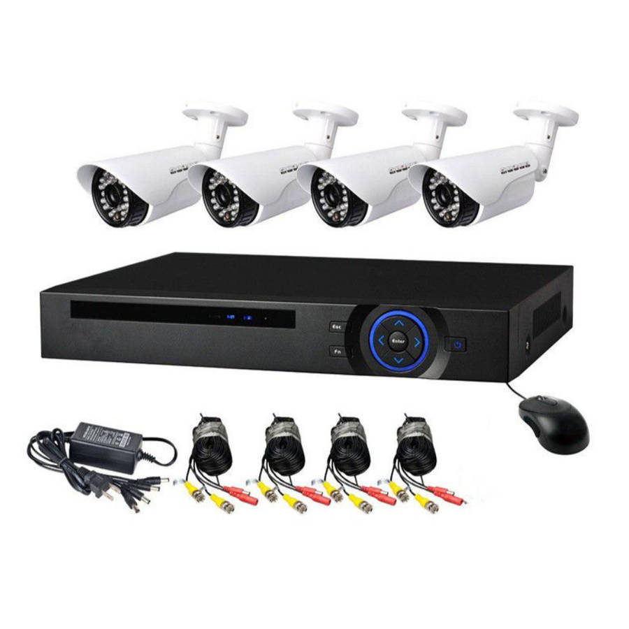 AHD CCTV Direct - 4 Channel cctv camera system - Full Kit Perfect security