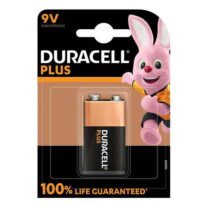 DURACELL Plus Battery Rectangular 9v