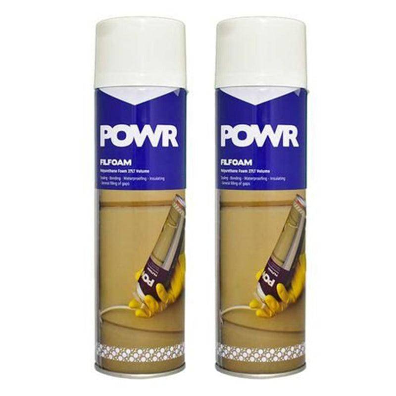 POWR Polyurethane Foam Filler (Filfoam) 750ml ( 2 Pack )