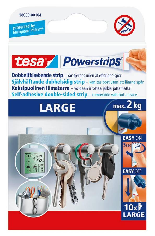 TESA Powerstrips Large 10 Strips