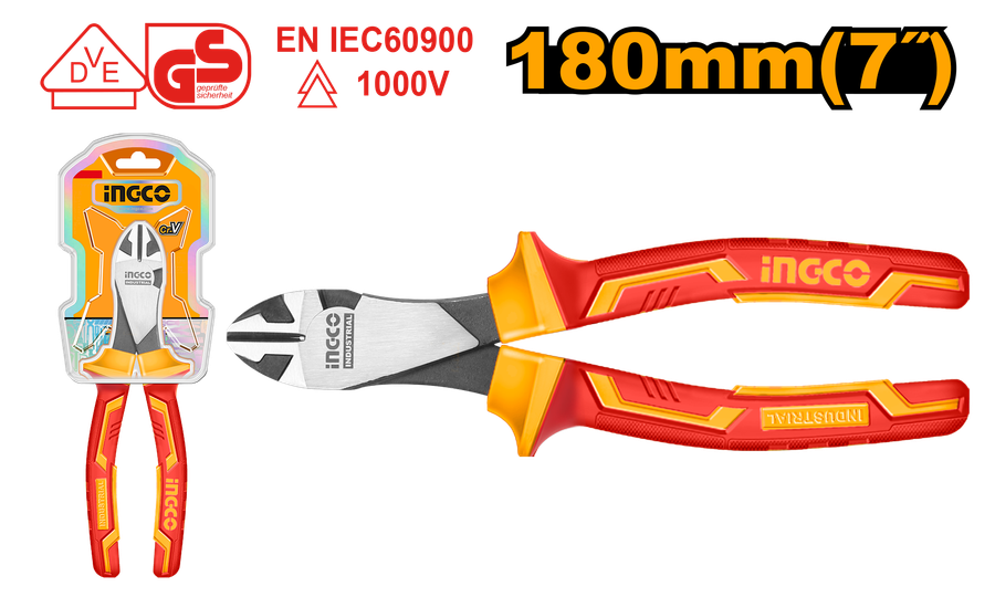 Ingco Plier Diagonal 180Mm Cr-V