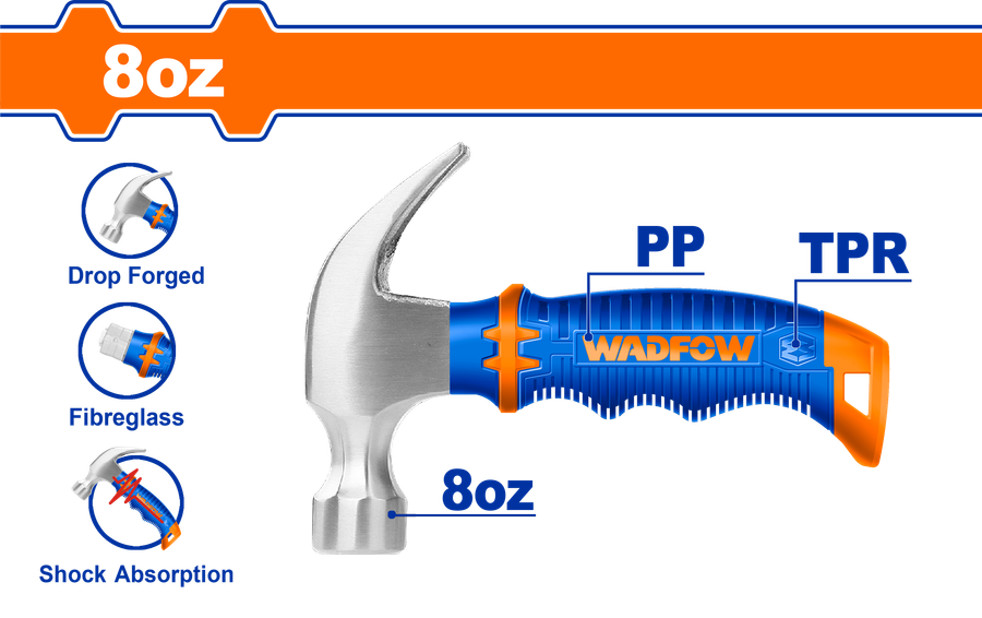 Wadfow Mini claw hammer 8oz