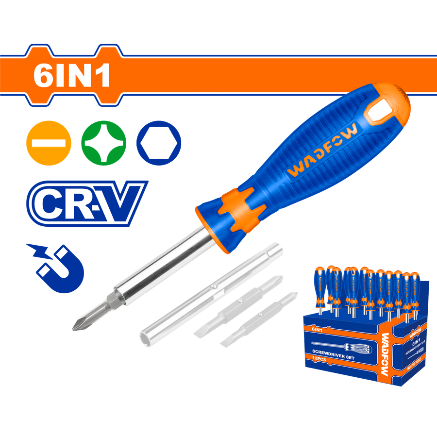 Wadfow 6 In 1 screwdriver set