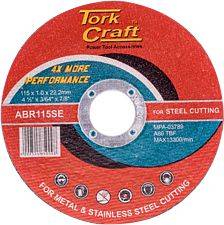 Tork Craft Cutting Disc Steel  & Ss 115 X 1.0 X 22.2 Mm 4X More Performance DEFAULT TITLE