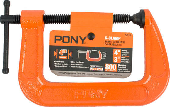 Pony 100Mm 4' C-Clamp DEFAULT TITLE