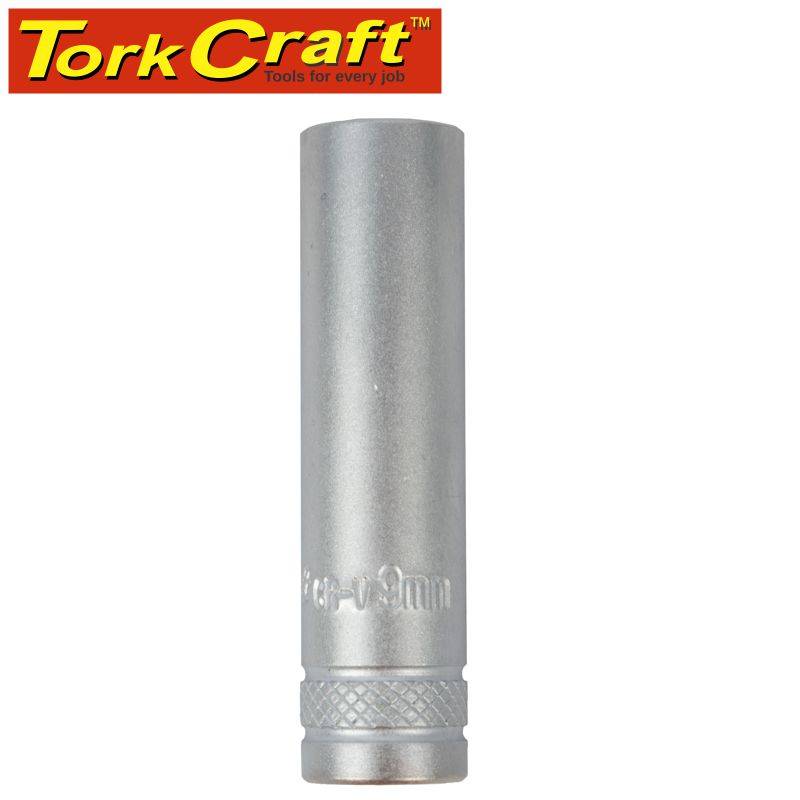 Tork Craft Socket 9Mm 1/4' Dr Deep Socket Crv 12 Point