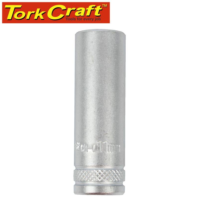 Tork Craft Socket 11Mm 1/4' Dr Deep Socket Crv 12 Point