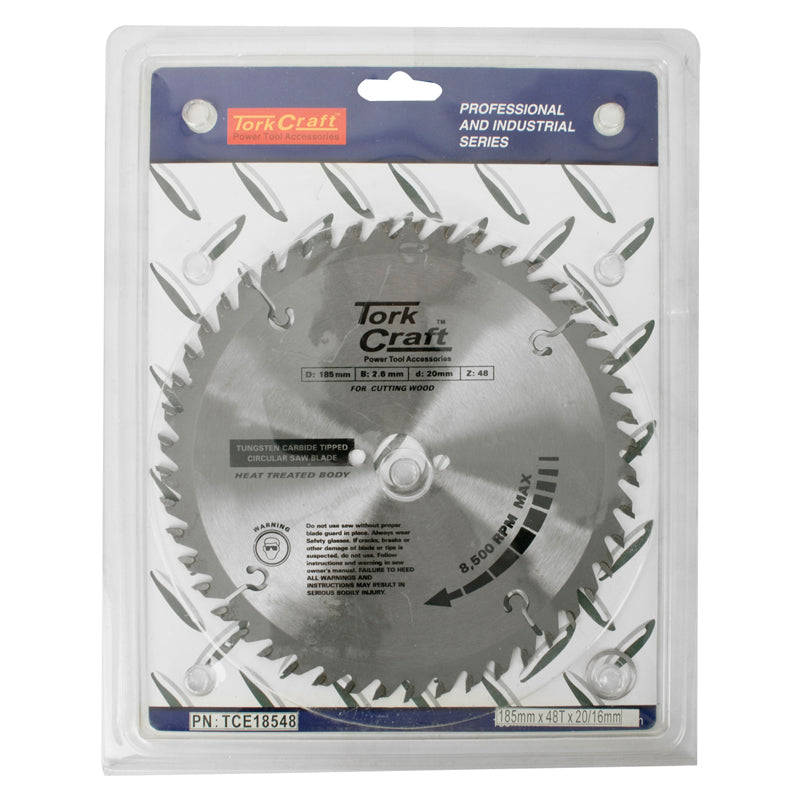 Special - Tork Craft Blade Tct Euro Tip 185 X 48T 20/16Mm Profesional -