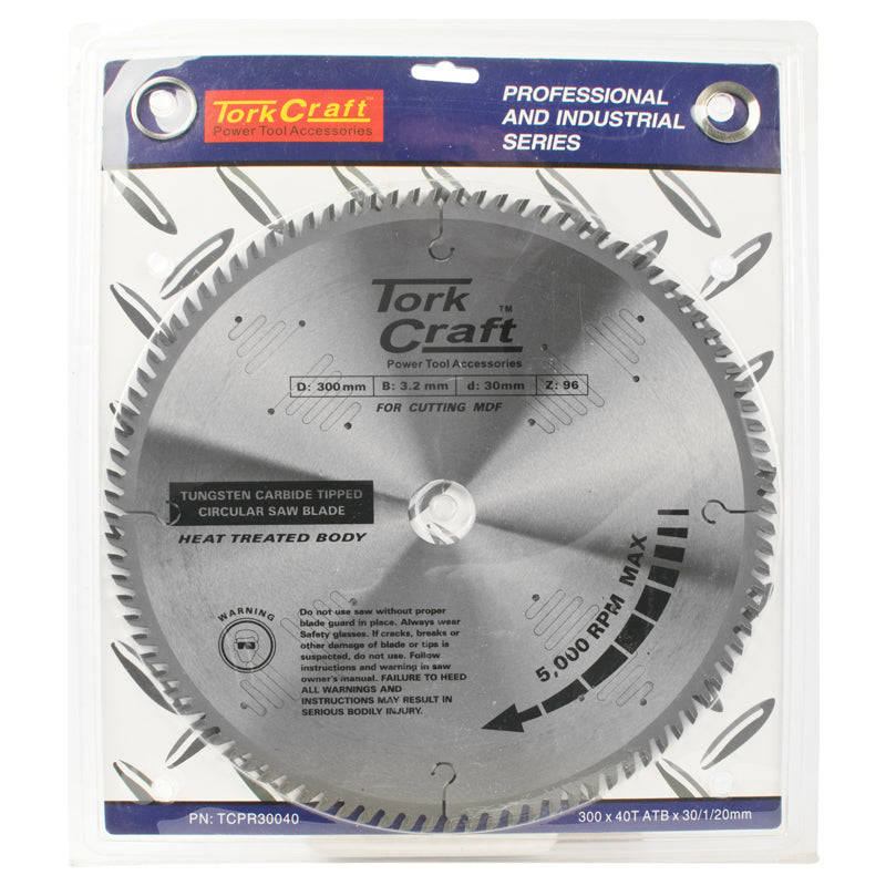 Tork Craft Blade Tct 300 X 40T 30/1/20  Atb Positive Profesional Industrial -