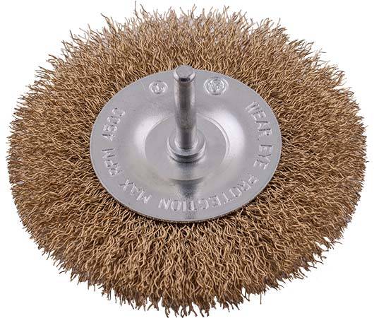Tork Craft Wire Wheel Brush 100Mm X 6Mm Shaft Blister DEFAULT TITLE