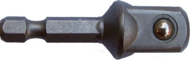 Tork Craft Socket Adaptor 1/4'M Sq X 75Mm 1/4'M Hex  Shank Bulk -