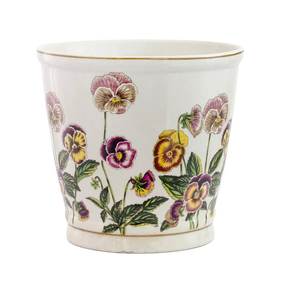 Ceramic Planter - Floral Large