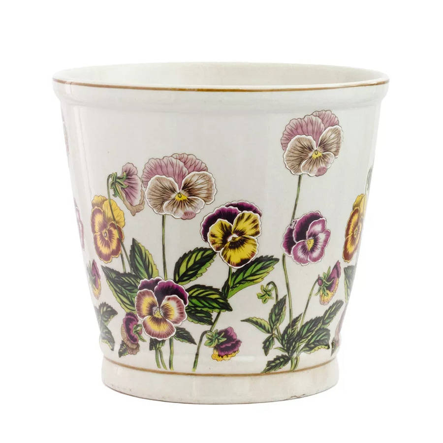 Ceramic Planter - Floral Large