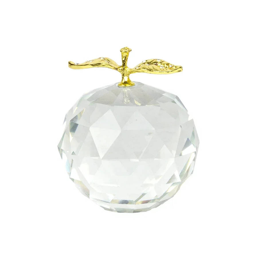 Crystal Ornament - Mini Apple