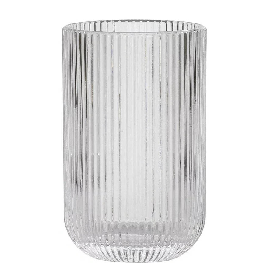 Drinking Glass - Lines Clear 410ml