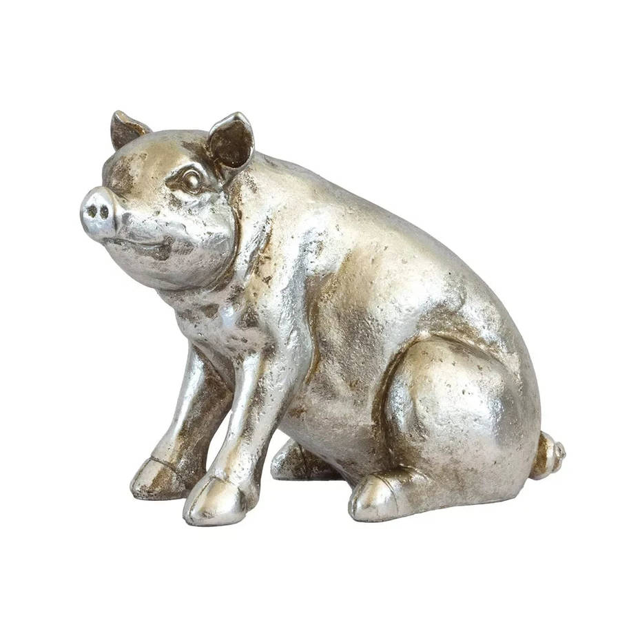 Ornament - Silver Piggy