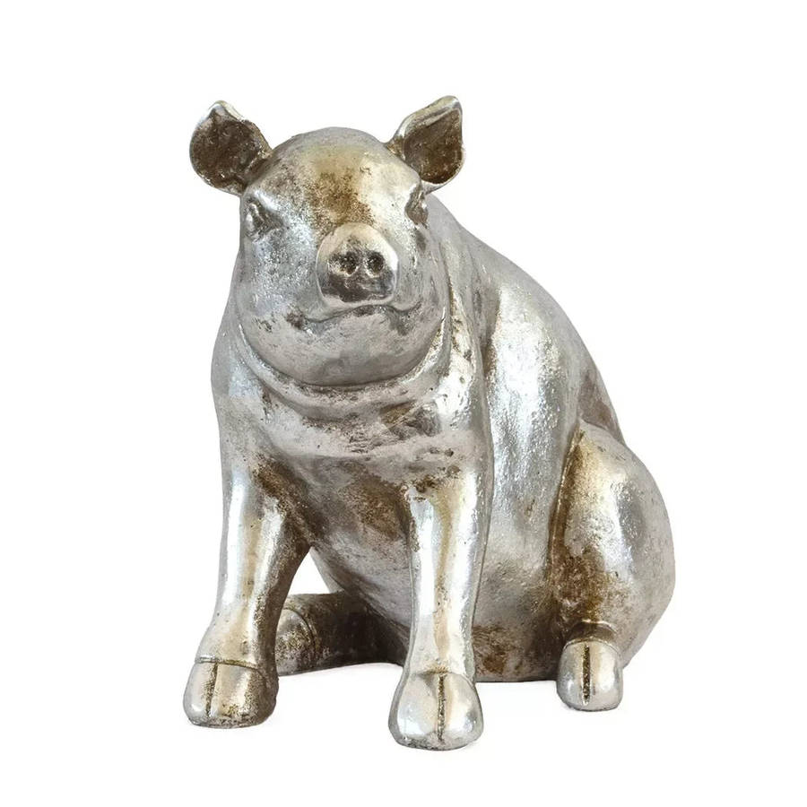 Ornament - Silver Piggy