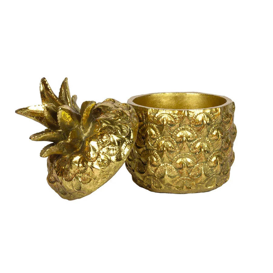 Trinket Box - Golden Pineapple
