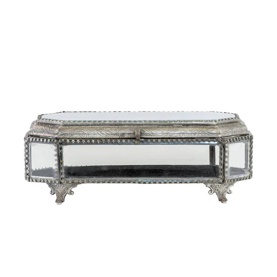 Trinket Box - Silver Elegance Large