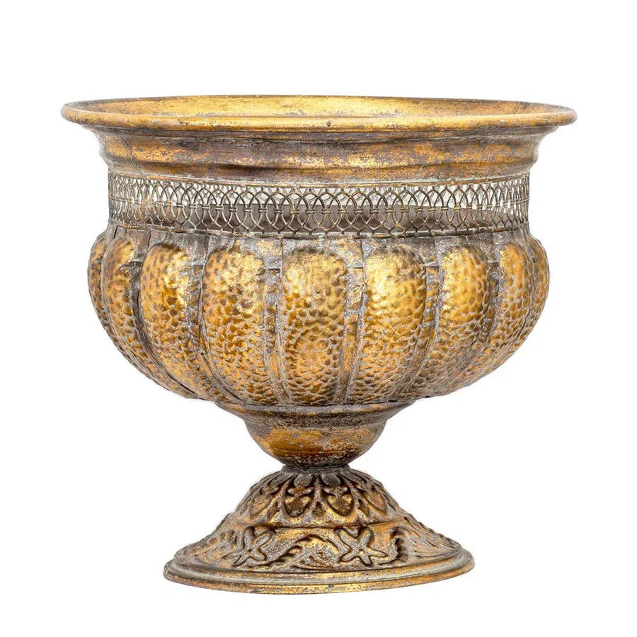 Metal Vase - XL Textured Oasis