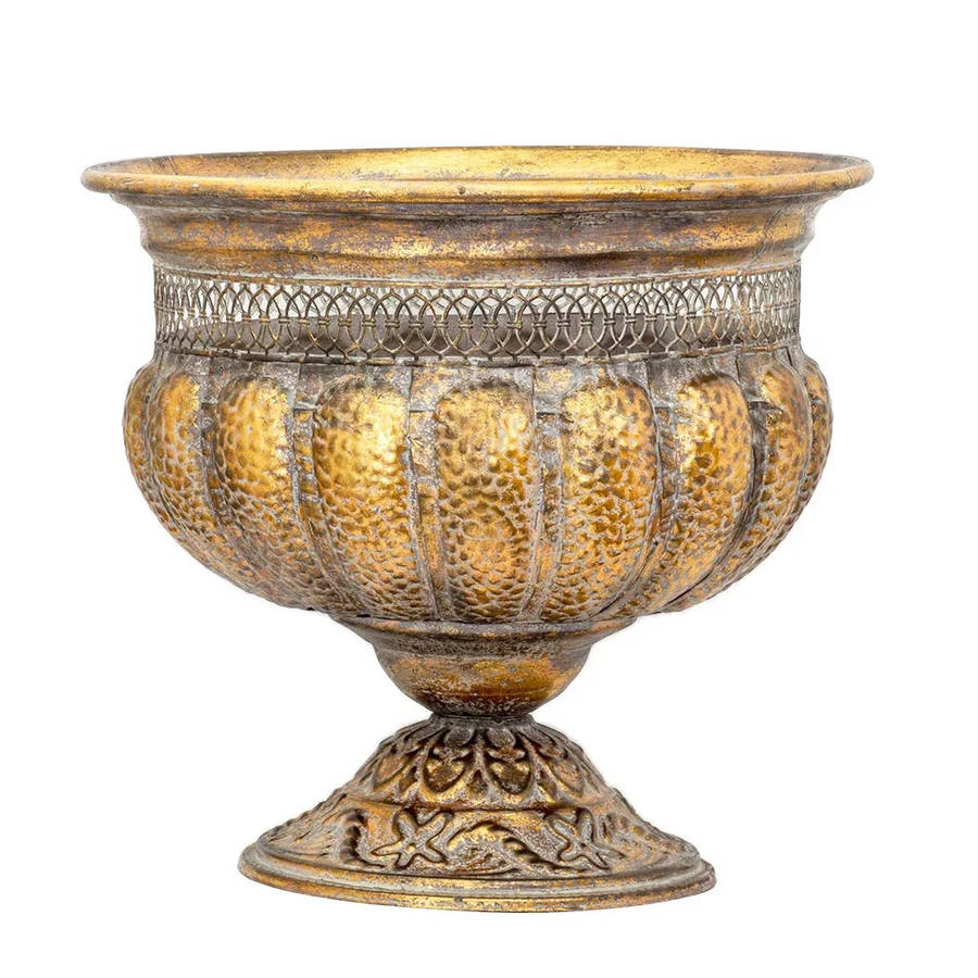 Metal Vase - XL Textured Oasis