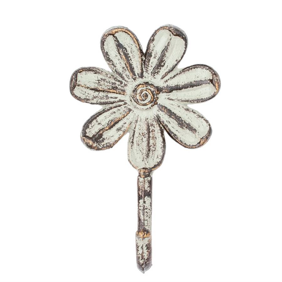 Iron Hook - Flower Single Iron Patina and Gold