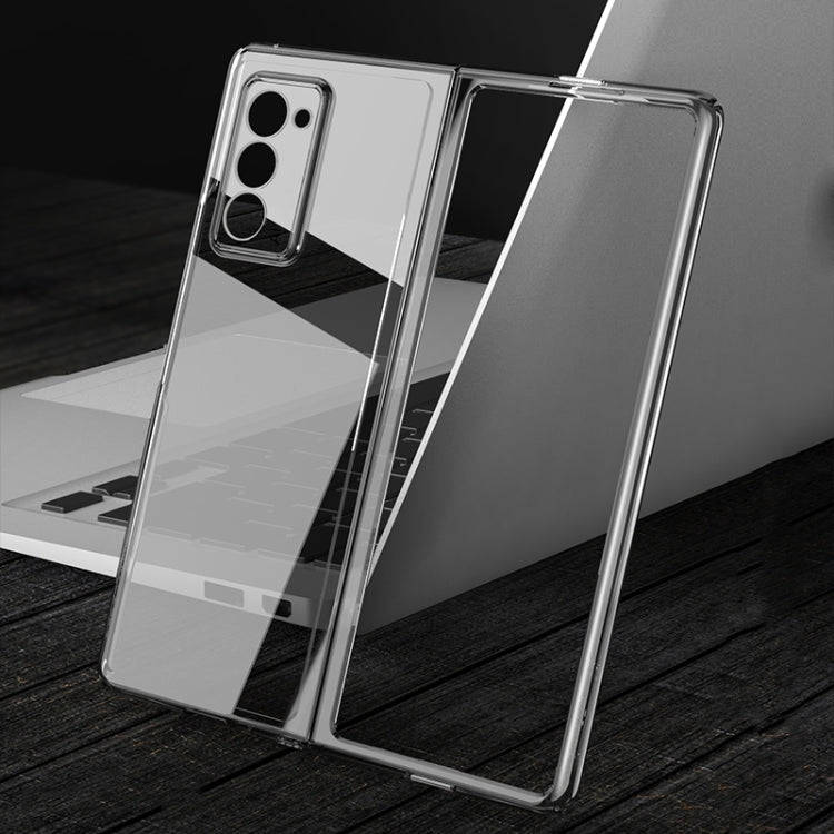 For Samsung Galaxy Z Fold2 5G GKK Straight Edge Phantom TPU + Plating Protective Case(Gold)
