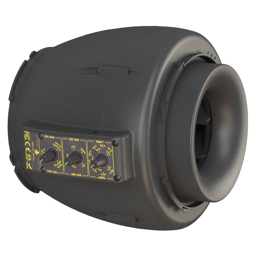 Temp & Speed Controlled Inline Fan - Secret Jardin (DF16 E 350)