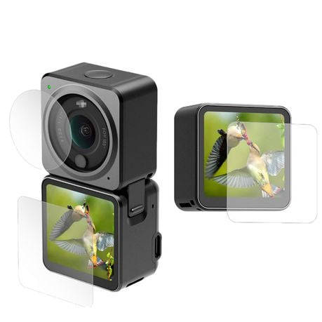 S-Cape Tempered Glass Screen Protector for DJI Action 2  3 piece