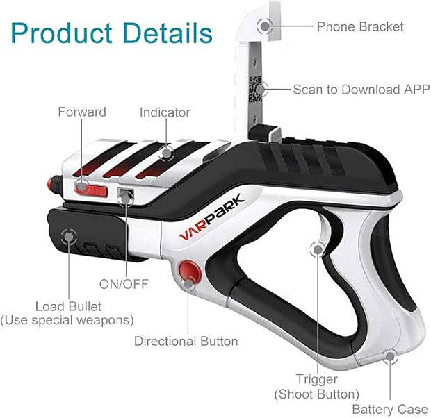 AR Game Gun Handle 360 Augmented Reality Game Gun Controller  - Giant