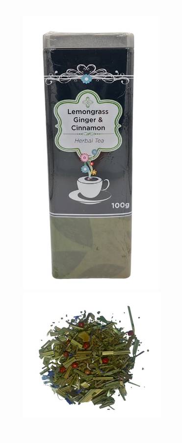 Lemongrass, Ginger & Cinnamon Tea 100g - Cildan Tea Merchant