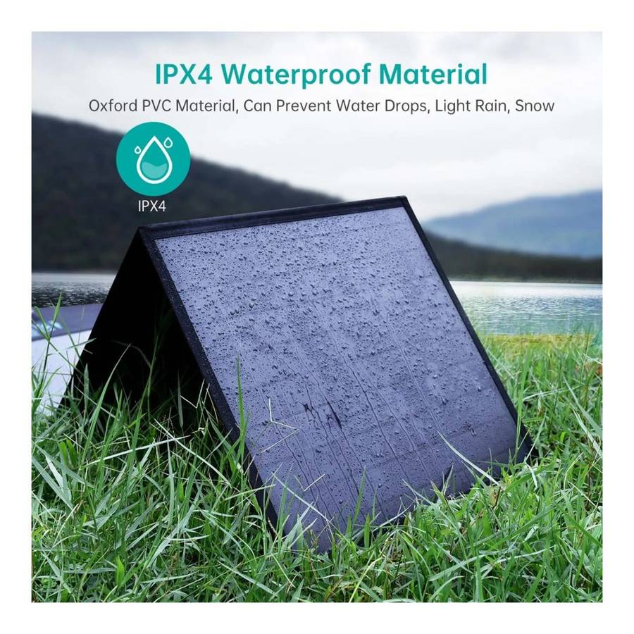 Choetech 120W Foldable Solar Charger with Kickstand Black 01.01.04.SC008