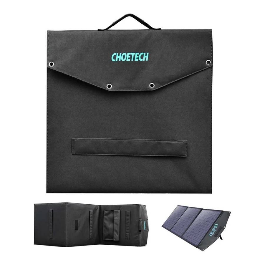 Choetech 120W Foldable Solar Charger with Kickstand Black 01.01.04.SC008