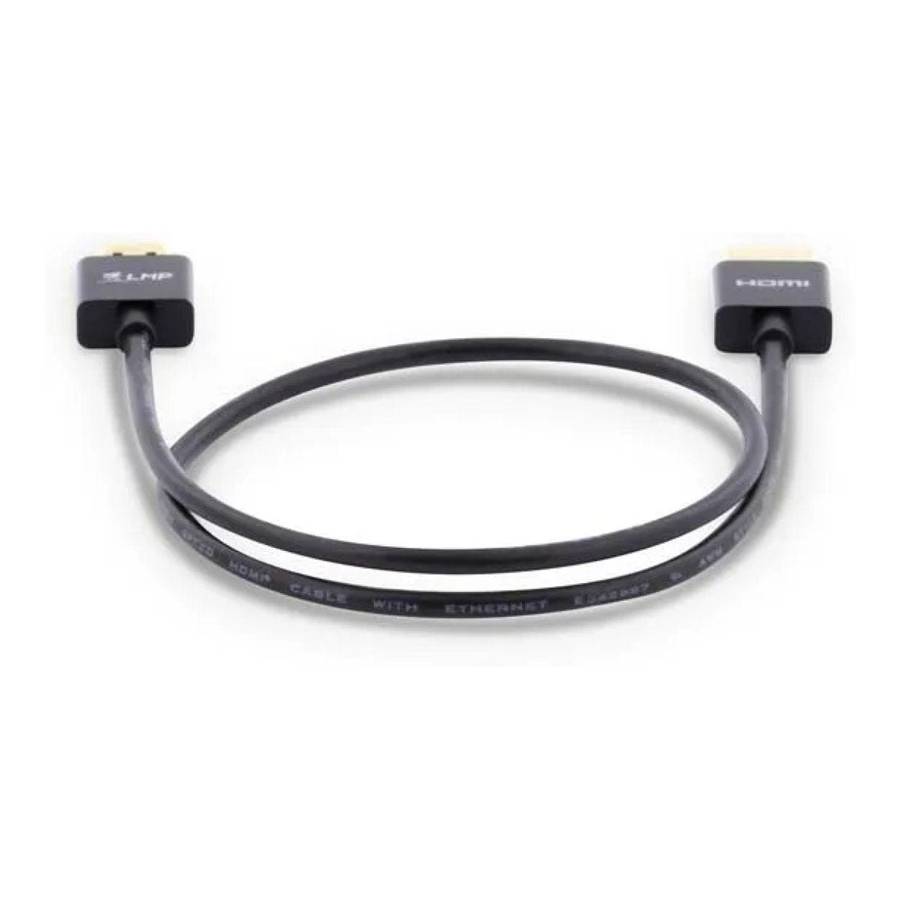 LMP HDMI Male to Male Super Slim Cable 2m Black 18781