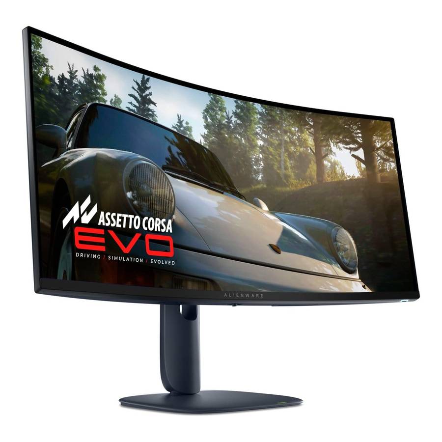 Dell Alienware AW3425DW 34.2-inch 3440 x 1440p UWQHD 21:9 240Hz 0.03ms QD-OLED Curved Gaming Moni...