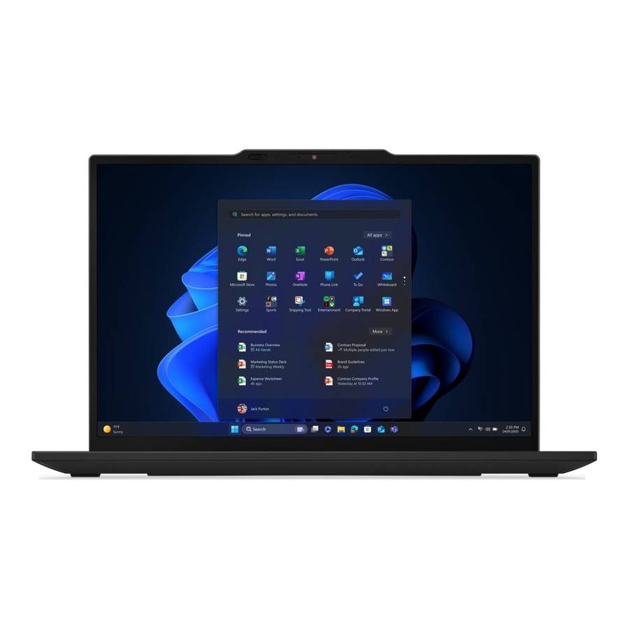 Lenovo ThinkPad X13 G6 13.3-inch WUXGA AI Laptop - Intel Core Ultra 7 255U 1TB SSD 16GB RAM LTE W...