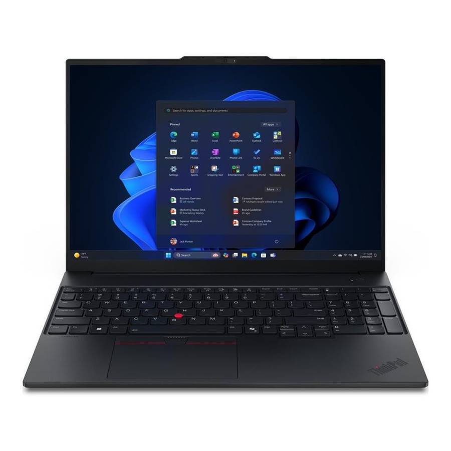 Lenovo ThinkPad E16 G3 16-inch WUXGA AI Laptop - Intel Core Ultra 7 255H 512GB SSD 16GB RAM Win 1...